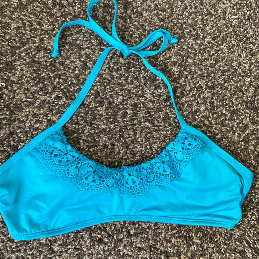 Size small blue bikini top!